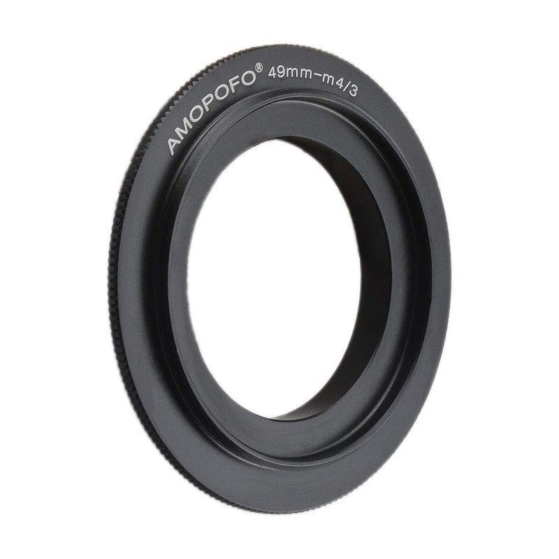 Amopofo حلقة محول عكسية بملف فلتر 49 مم، لكاميرات M4/3 LUMIX GX7 GF6 GH3 G5 GF5 GX1 GF3 G3 Olympus OM-D E-M1 E-M5 E-PL6 E-P5 DSLR - Image 2